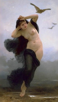 William-Adolphe Bouguereau (1825-1905) - La Nuit (1883) Darstellung der Nyx