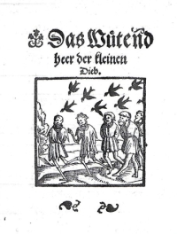 Wütendes Heer der kleinen Diebe, Titelblatt eines Basler Drucks 1569